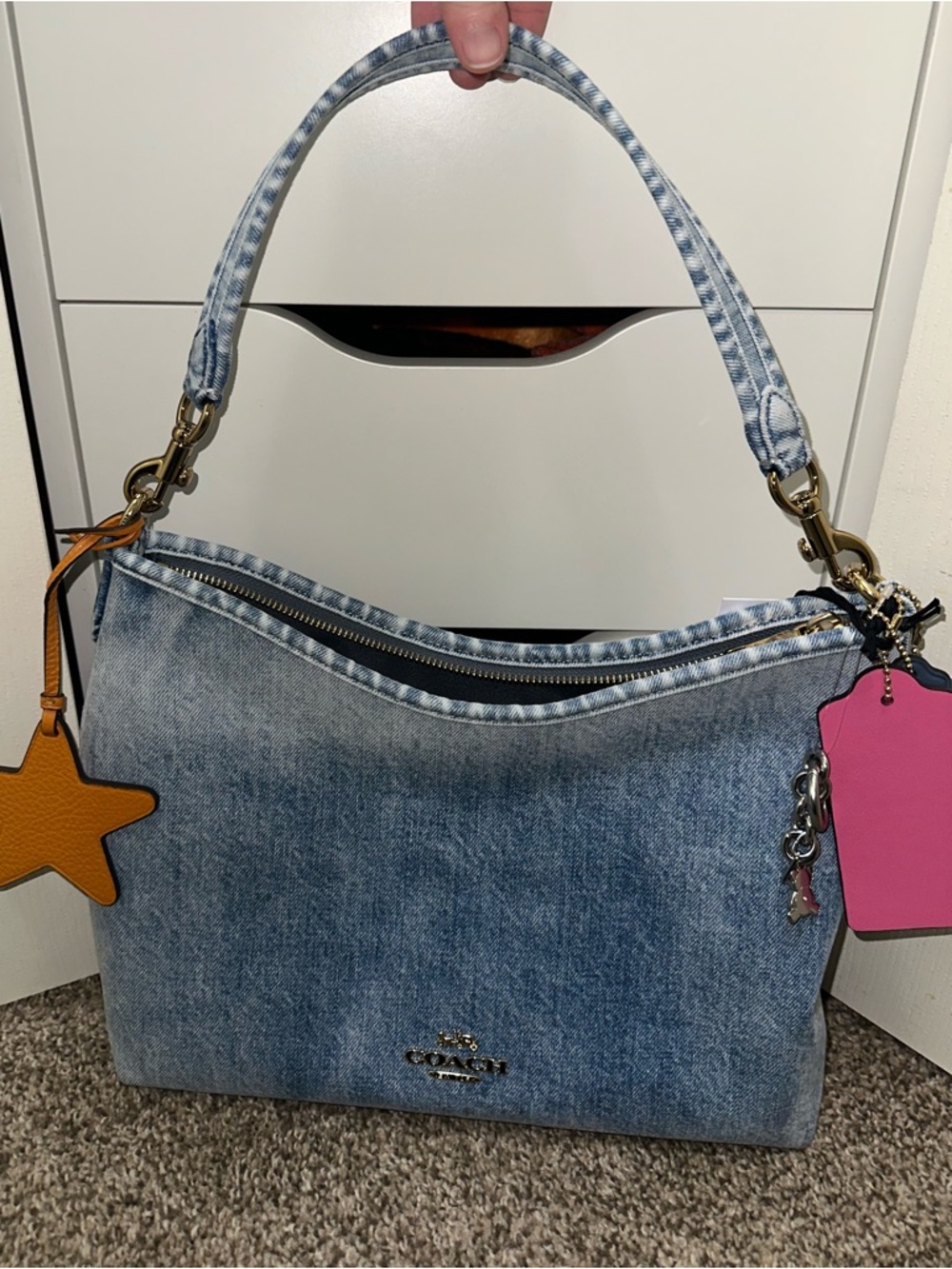 Coach Loved Denim Laurel with Charms - Picture 3 of 12